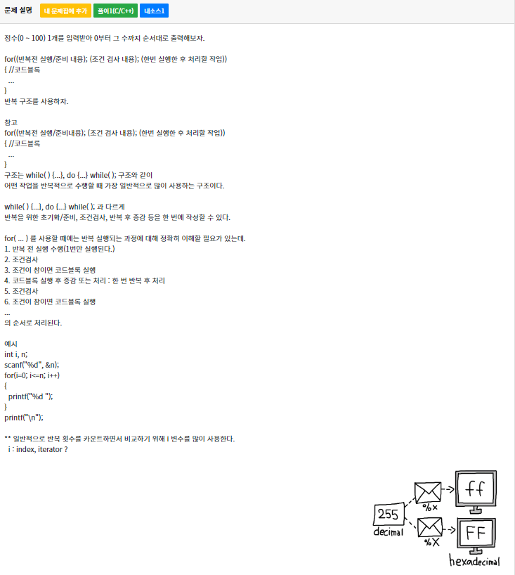 codeup 1077번 문제